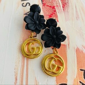 Reworked Designer Earrings